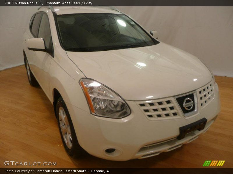 Phantom White Pearl / Gray 2008 Nissan Rogue SL