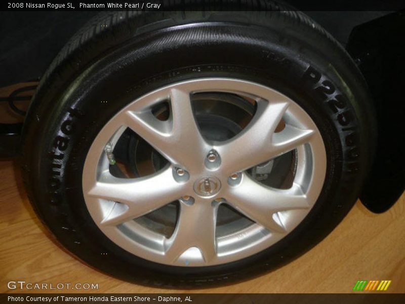 Phantom White Pearl / Gray 2008 Nissan Rogue SL