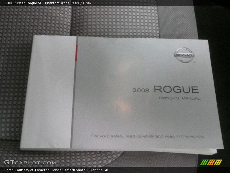 Phantom White Pearl / Gray 2008 Nissan Rogue SL