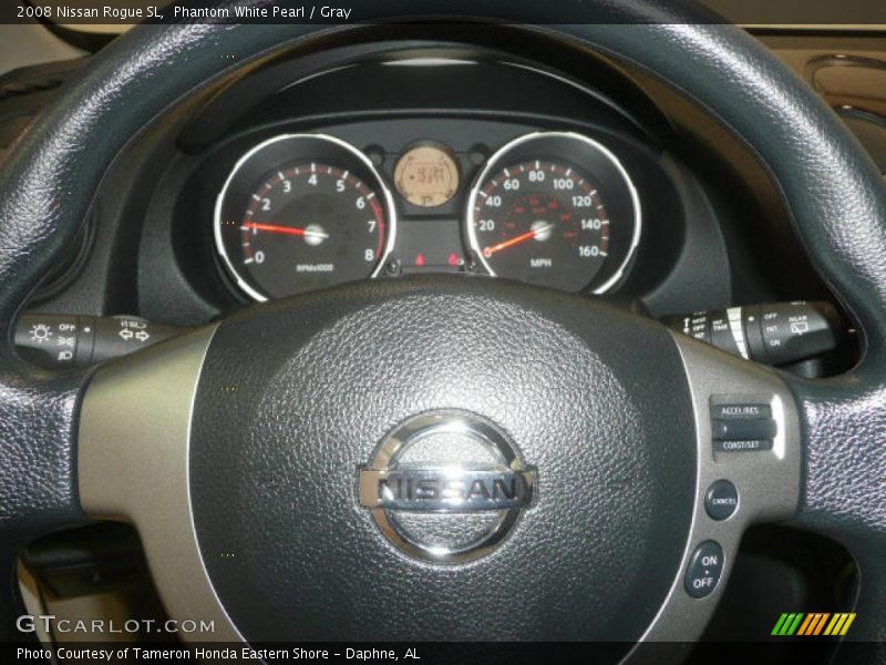 Phantom White Pearl / Gray 2008 Nissan Rogue SL