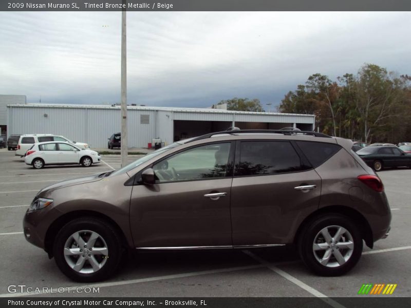 Tinted Bronze Metallic / Beige 2009 Nissan Murano SL