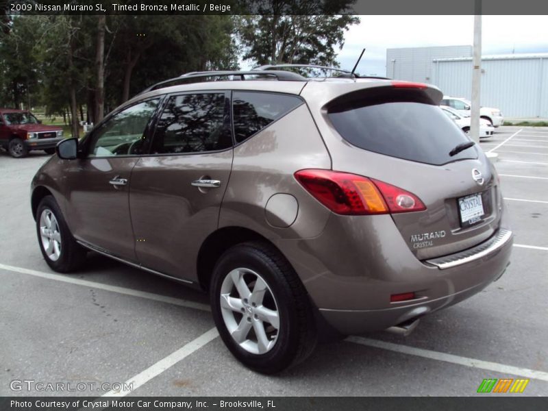 Tinted Bronze Metallic / Beige 2009 Nissan Murano SL