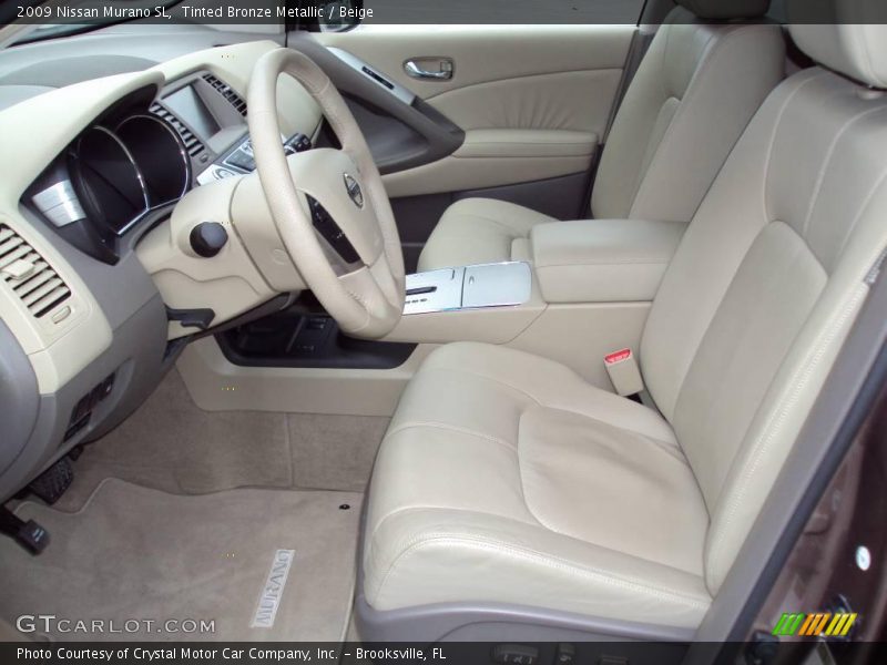 Tinted Bronze Metallic / Beige 2009 Nissan Murano SL
