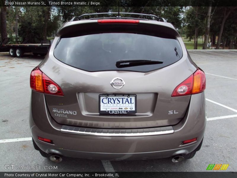 Tinted Bronze Metallic / Beige 2009 Nissan Murano SL