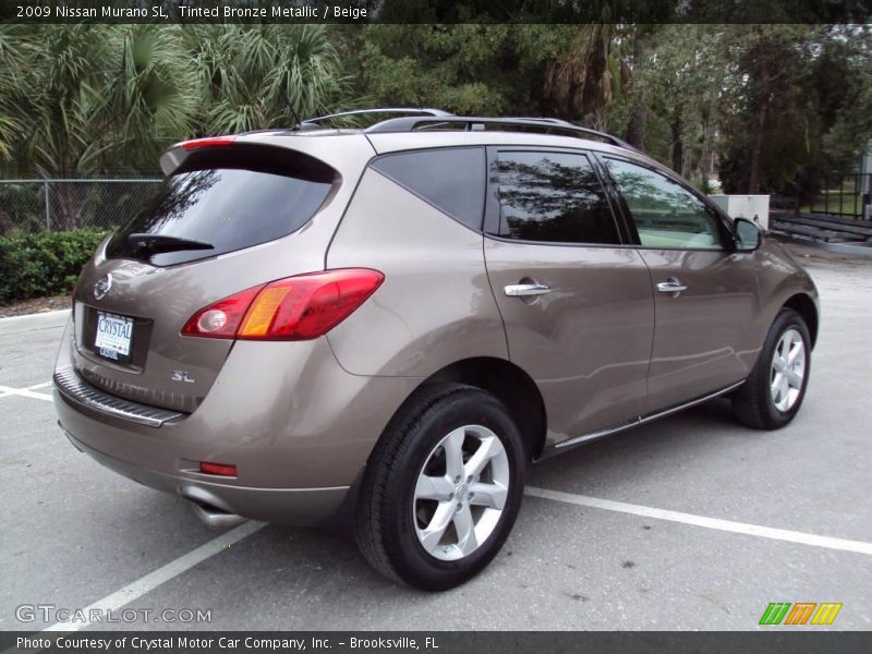 Tinted Bronze Metallic / Beige 2009 Nissan Murano SL