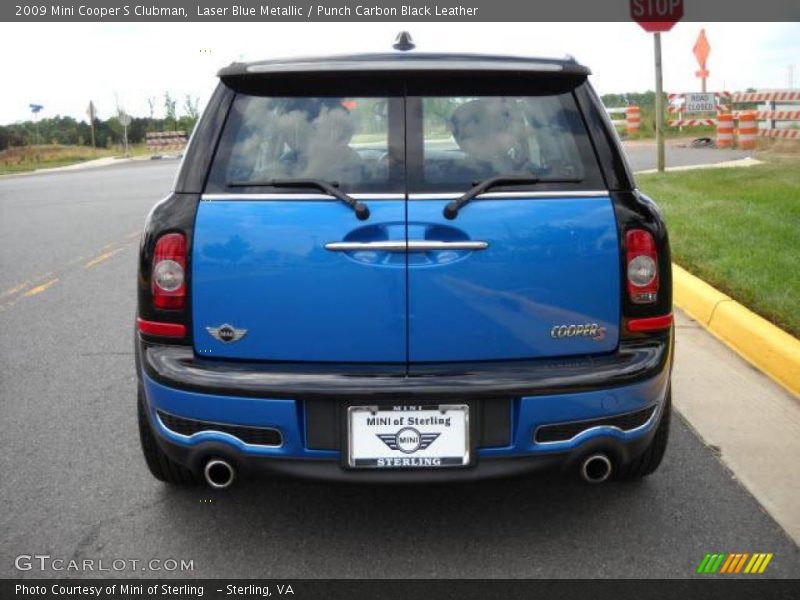 Laser Blue Metallic / Punch Carbon Black Leather 2009 Mini Cooper S Clubman