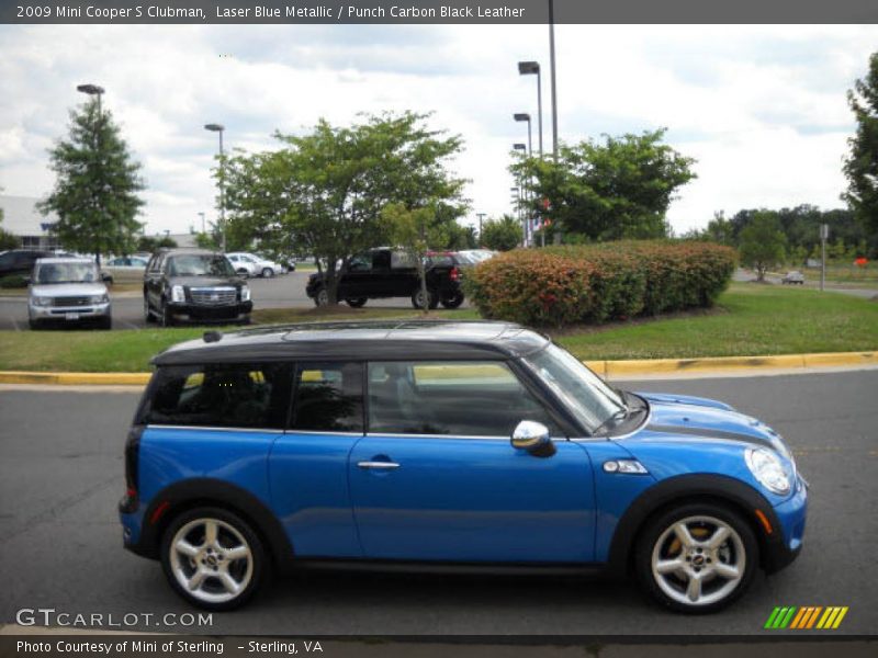 Laser Blue Metallic / Punch Carbon Black Leather 2009 Mini Cooper S Clubman