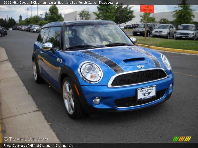 Laser Blue Metallic / Punch Carbon Black Leather 2009 Mini Cooper S Clubman