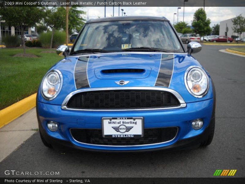 Laser Blue Metallic / Punch Carbon Black Leather 2009 Mini Cooper S Clubman