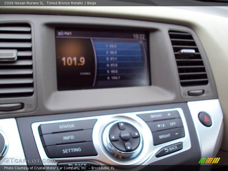 Tinted Bronze Metallic / Beige 2009 Nissan Murano SL