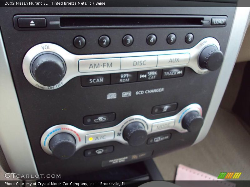Tinted Bronze Metallic / Beige 2009 Nissan Murano SL