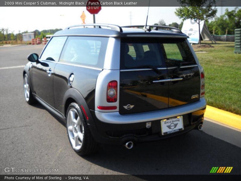 Midnight Black / Punch Carbon Black Leather 2009 Mini Cooper S Clubman