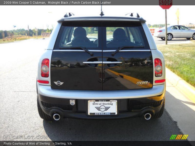 Midnight Black / Punch Carbon Black Leather 2009 Mini Cooper S Clubman