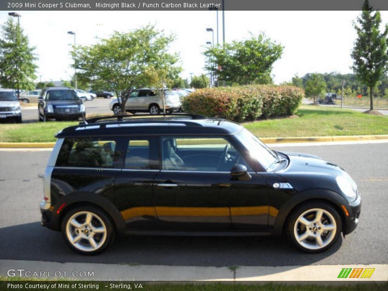 Midnight Black / Punch Carbon Black Leather 2009 Mini Cooper S Clubman