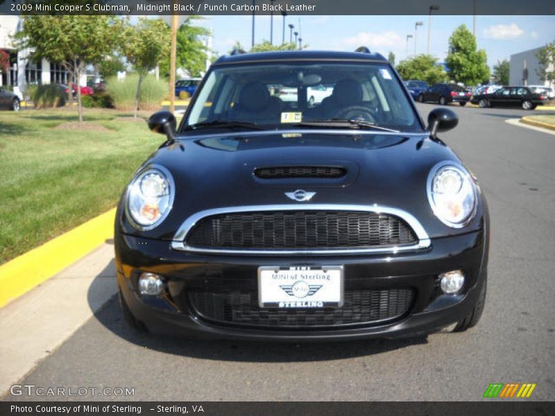 Midnight Black / Punch Carbon Black Leather 2009 Mini Cooper S Clubman