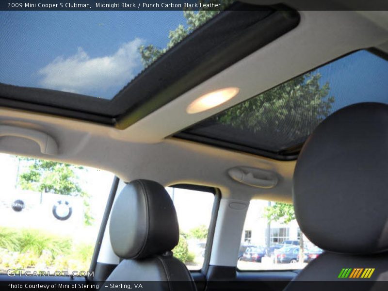Midnight Black / Punch Carbon Black Leather 2009 Mini Cooper S Clubman