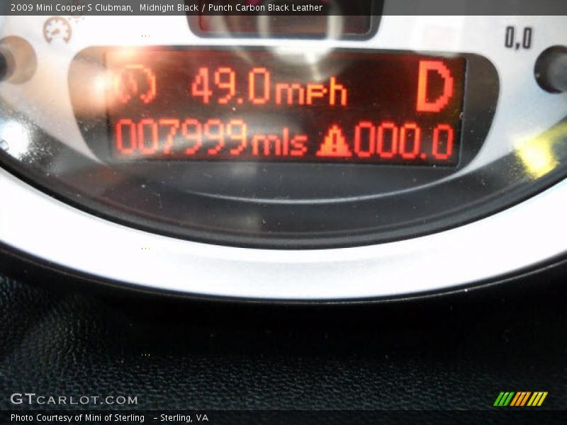 Midnight Black / Punch Carbon Black Leather 2009 Mini Cooper S Clubman