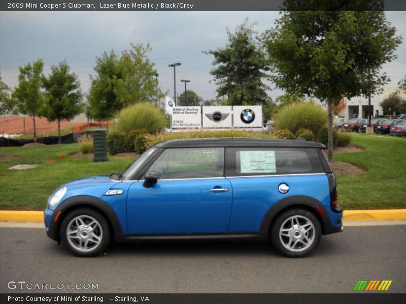 Laser Blue Metallic / Black/Grey 2009 Mini Cooper S Clubman