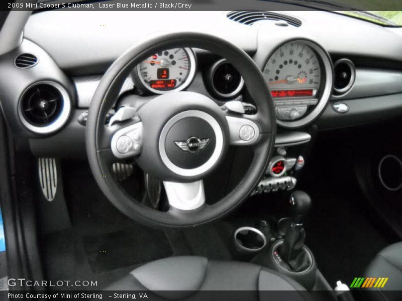 Laser Blue Metallic / Black/Grey 2009 Mini Cooper S Clubman