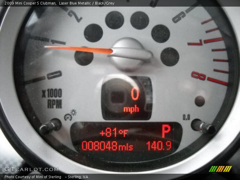 Laser Blue Metallic / Black/Grey 2009 Mini Cooper S Clubman