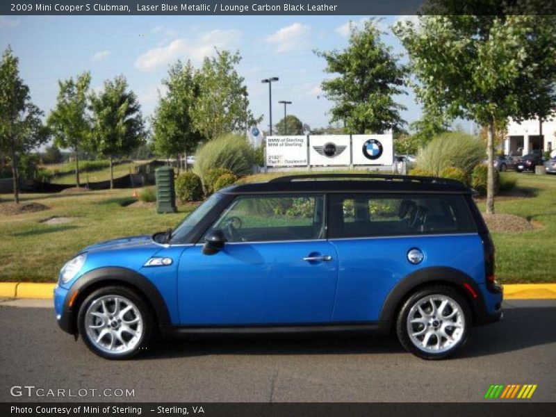 Laser Blue Metallic / Lounge Carbon Black Leather 2009 Mini Cooper S Clubman