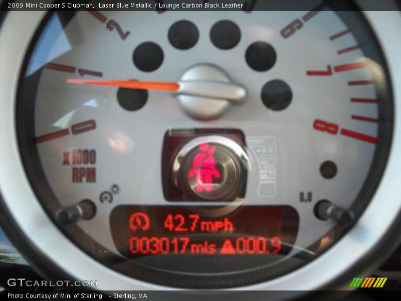 Laser Blue Metallic / Lounge Carbon Black Leather 2009 Mini Cooper S Clubman