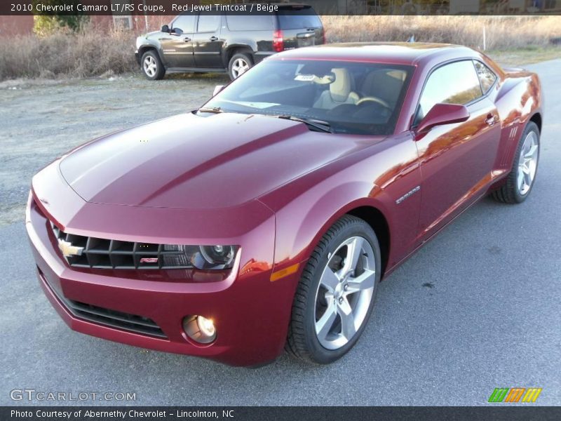 Red Jewel Tintcoat / Beige 2010 Chevrolet Camaro LT/RS Coupe