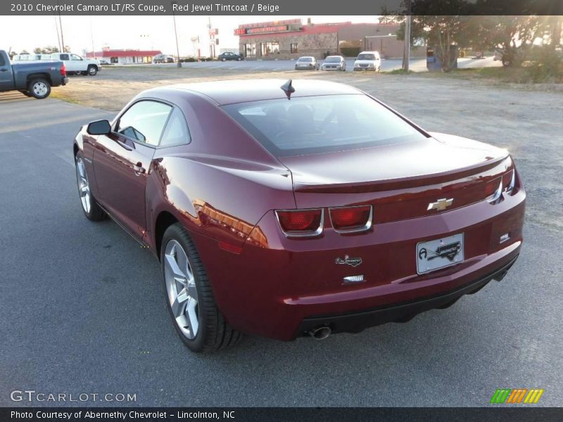 Red Jewel Tintcoat / Beige 2010 Chevrolet Camaro LT/RS Coupe