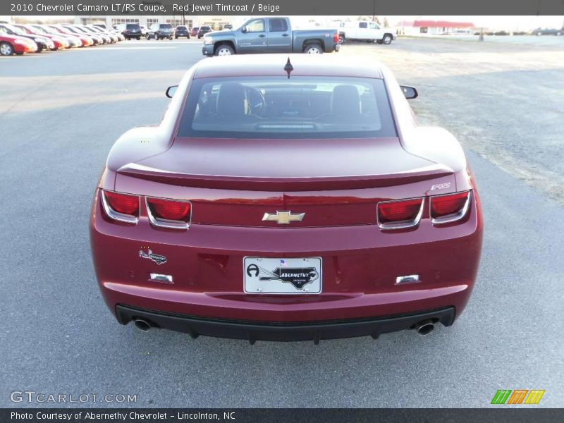 Red Jewel Tintcoat / Beige 2010 Chevrolet Camaro LT/RS Coupe