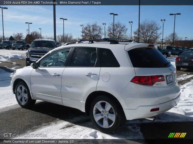 White Diamond Pearl / Taupe 2009 Acura RDX SH-AWD Technology