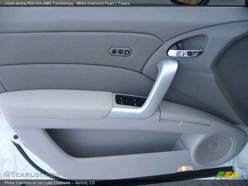 White Diamond Pearl / Taupe 2009 Acura RDX SH-AWD Technology