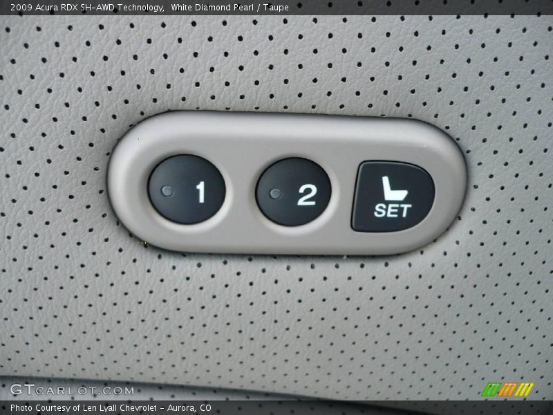 White Diamond Pearl / Taupe 2009 Acura RDX SH-AWD Technology