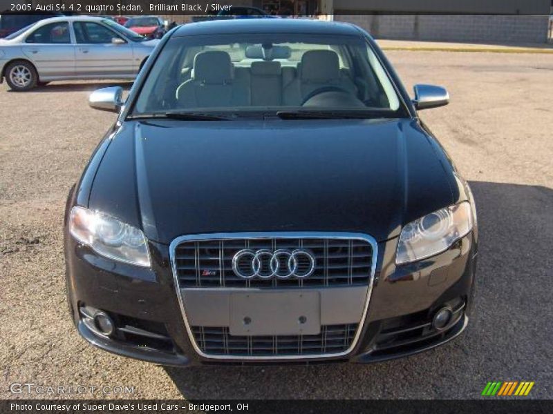 Brilliant Black / Silver 2005 Audi S4 4.2 quattro Sedan