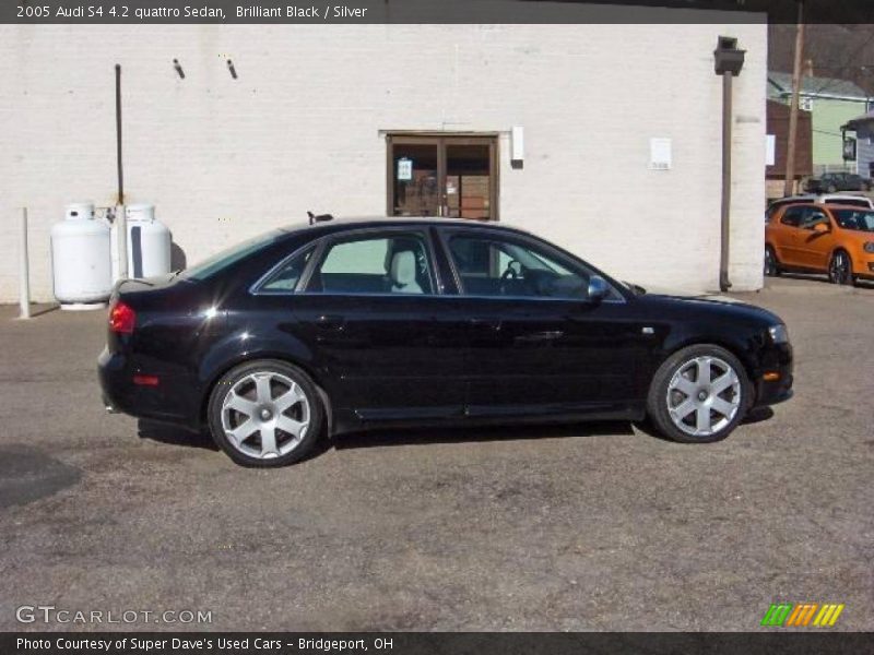 Brilliant Black / Silver 2005 Audi S4 4.2 quattro Sedan