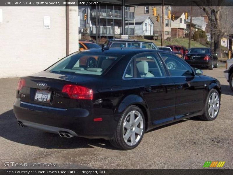 Brilliant Black / Silver 2005 Audi S4 4.2 quattro Sedan