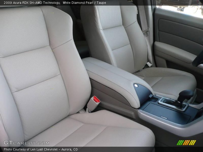 White Diamond Pearl / Taupe 2009 Acura RDX SH-AWD Technology