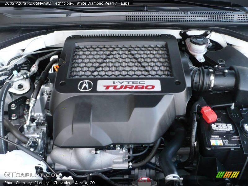 White Diamond Pearl / Taupe 2009 Acura RDX SH-AWD Technology