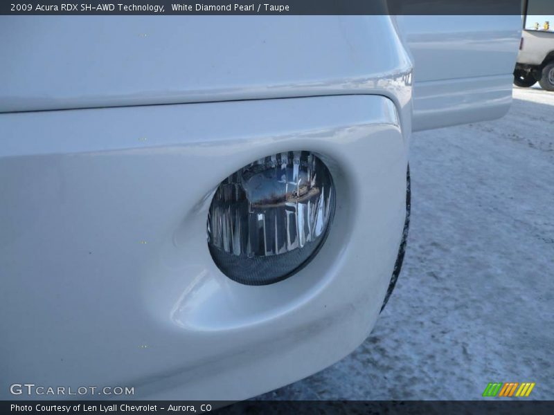White Diamond Pearl / Taupe 2009 Acura RDX SH-AWD Technology