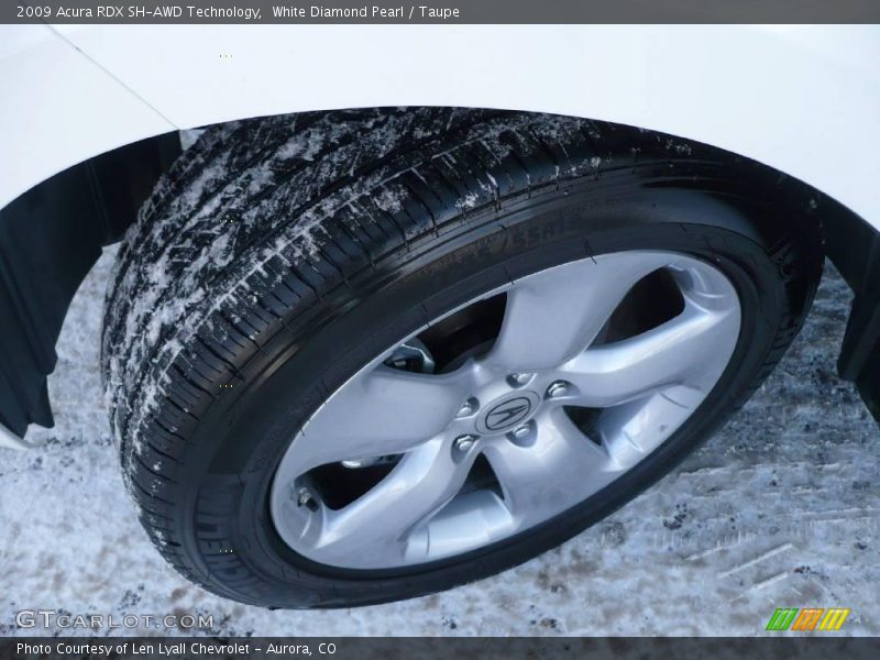 White Diamond Pearl / Taupe 2009 Acura RDX SH-AWD Technology