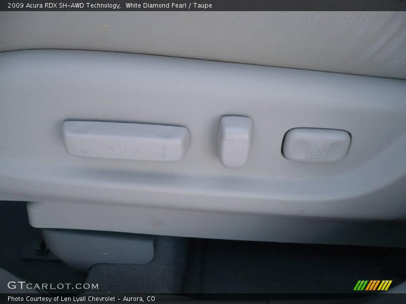White Diamond Pearl / Taupe 2009 Acura RDX SH-AWD Technology