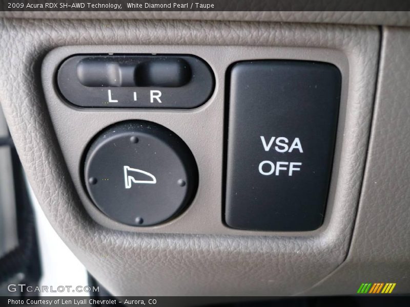 White Diamond Pearl / Taupe 2009 Acura RDX SH-AWD Technology