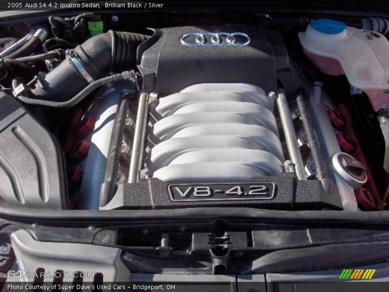 Brilliant Black / Silver 2005 Audi S4 4.2 quattro Sedan