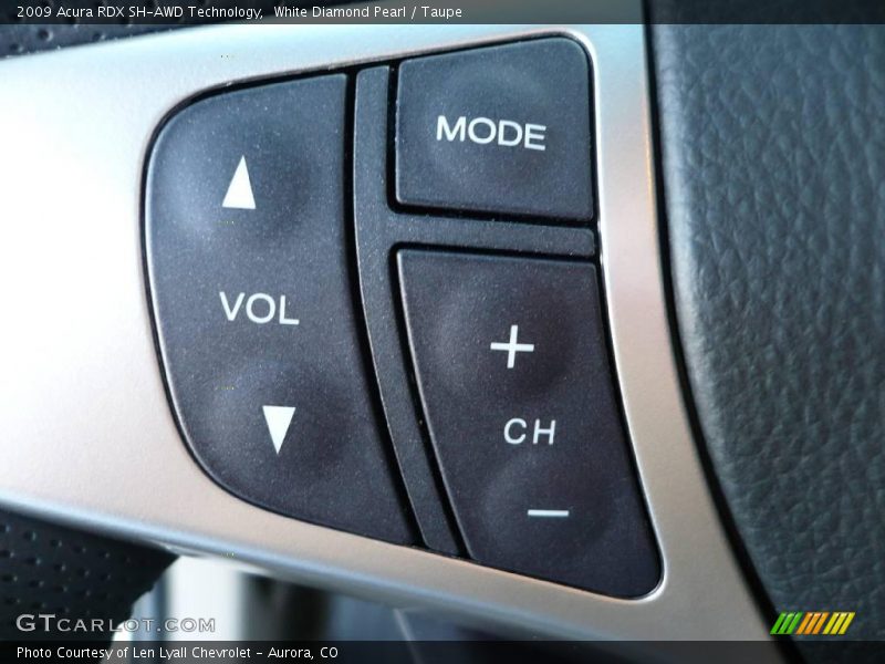 White Diamond Pearl / Taupe 2009 Acura RDX SH-AWD Technology