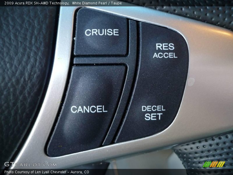 White Diamond Pearl / Taupe 2009 Acura RDX SH-AWD Technology