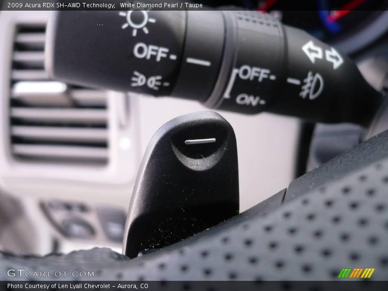White Diamond Pearl / Taupe 2009 Acura RDX SH-AWD Technology