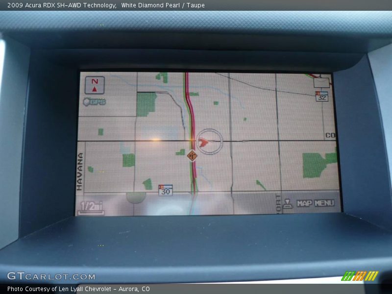 White Diamond Pearl / Taupe 2009 Acura RDX SH-AWD Technology