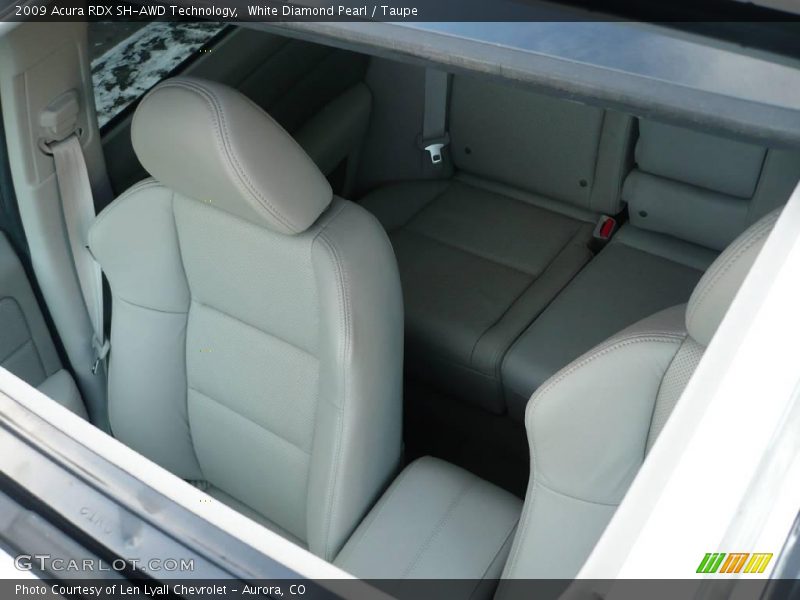 White Diamond Pearl / Taupe 2009 Acura RDX SH-AWD Technology