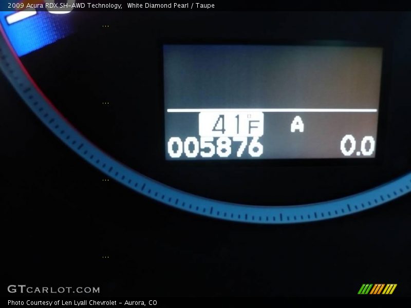 White Diamond Pearl / Taupe 2009 Acura RDX SH-AWD Technology