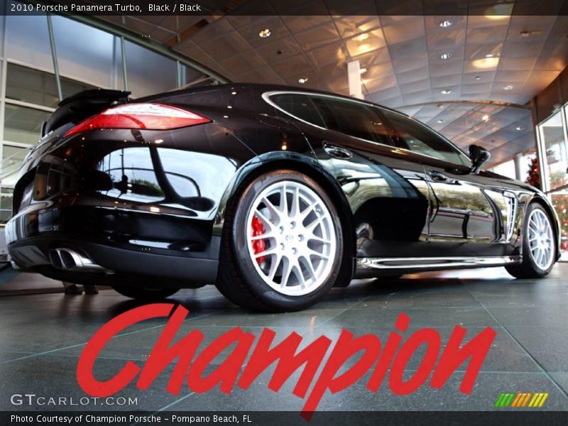 Black / Black 2010 Porsche Panamera Turbo
