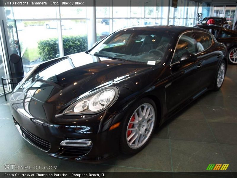 Black / Black 2010 Porsche Panamera Turbo